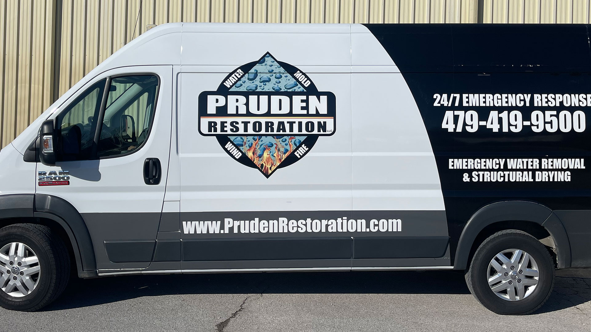 Water Damage Restoration Van